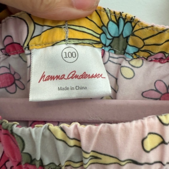 Hanna Andersson dress Size 100 (3) Ribbon tie floral - Picture 3 of 3